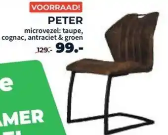 Matrasconcurrent PETER microvezel: taupe, cognac, antraciet & groen aanbieding