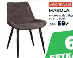 Matrasconcurrent MAROLA microvezel: beige en antraciet aanbieding