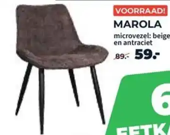 Matrasconcurrent MAROLA microvezel: beige en antraciet aanbieding