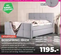 Matrasconcurrent Boxspring Ibiza aanbieding