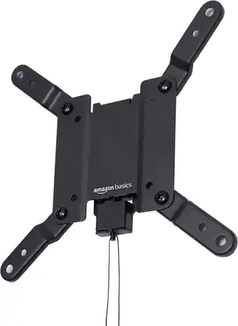 Amazon Amazon Basics Tv-muurbeugel voor tv's van 12 tot 40 inch en VESA 200 x 200, gefixeerd, zwart aanbieding