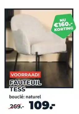 Matrasconcurrent Fauteuil tess aanbieding