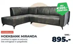 Matrasconcurrent Hoekbank miranda aanbieding