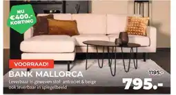 Matrasconcurrent Bank mallorca aanbieding