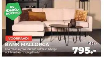 Matrasconcurrent Bank mallorca aanbieding
