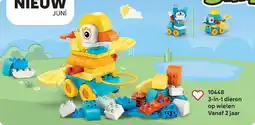LEGO 10448 3in1 dieren op wielen aanbieding
