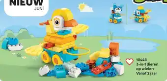 LEGO 10448 3in1 dieren op wielen aanbieding