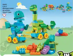 LEGO 10451 3in1 dinosaurussen op wielen aanbieding