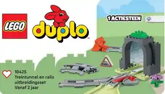 LEGO 10425 Treintunnel en rails uitbreidingsset aanbieding