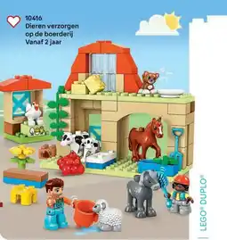 LEGO 10416 Dieren verzorgen op de boerderij aanbieding