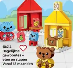 LEGO 10414 Dagelijkse gewoontes eten en slapen aanbieding