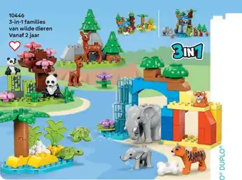 LEGO 10446 3in1 families van wilde dieren aanbieding
