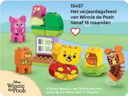 LEGO 10457 Het verjaardagsfeest van Winnie de Poeh aanbieding