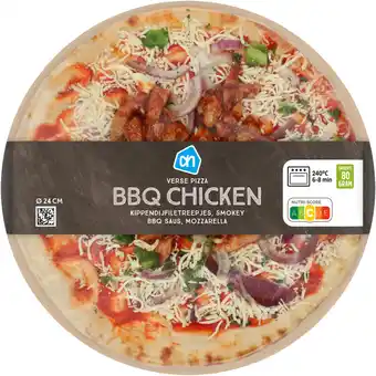 Albert Heijn AH Verse pizza BBQ chicken online only aanbieding