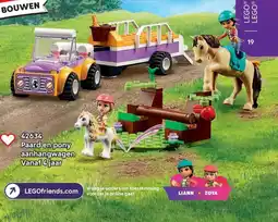 LEGO 42634 Paard en pony aanhangwagen aanbieding