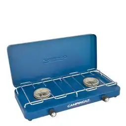 ANWB Campingaz gaskooktoestel Base camp met deksel Blauw aanbieding