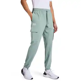 Foot Locker Under Armour Stretch Woven Heren Broeken - Groen - Maat: S - Foot Locker aanbieding