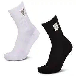 Foot Locker New Balance Crew 2 Pack Unisex Sokken - Wit - Maat: 39-42 - Katoen - Foot Locker aanbieding