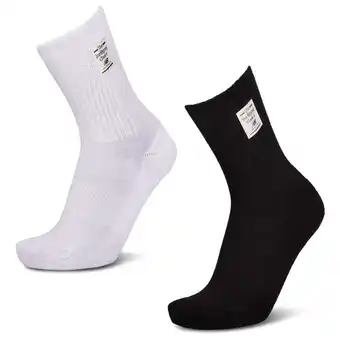 Foot Locker New Balance Crew 2 Pack Unisex Sokken - Wit - Maat: 39-42 - Katoen - Foot Locker aanbieding