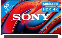 Coolblue Sony 65 Bravia 9 4K QLED XR Mini-led (2024) + Sony Bravia Theatre Bar 9 aanbieding