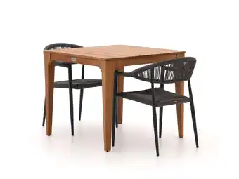 Kees Smit Manifesto Belpasso/Bruca 90cm dining tuinset 3-delig stapelbaar aanbieding