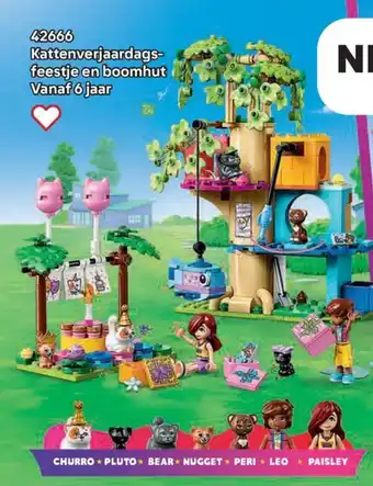 LEGO 42666 Kattenverjaardags feestje en boomhut aanbieding