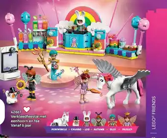 LEGO 42661 Verkleedfeestje met eenhoorn en fee aanbieding