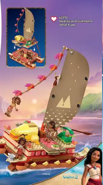 LEGO 43270 Vaiana's avonturenkano aanbieding