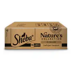 Zooplus 72 x 85g Sheba Nature's Collection Gevogelte Variatie in gelei nat kattenvoer aanbieding