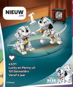 LEGO 43271 Lucky en Penny uit 101 Dalmatiërs aanbieding