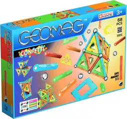 Amazon Geomag 00355 - Confetti 68 delen, constructiespeelgoed, meerkleurig aanbieding