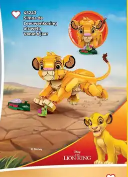 LEGO 43243 Simba de Leeuwenkoning als welp aanbieding