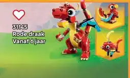 LEGO 31145 Rode draak aanbieding