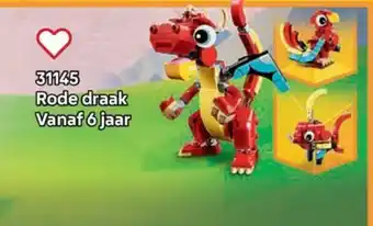 LEGO 31145 Rode draak aanbieding