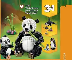 LEGO 31165 Wilde dieren: pandafamilie aanbieding