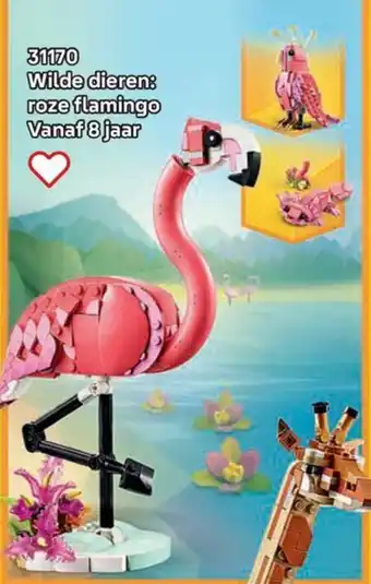 LEGO 31170 Wilde dieren: roze flamingo aanbieding