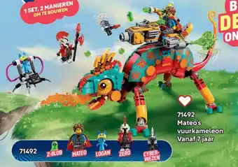 LEGO 71492 Mateo's vuurkameleon aanbieding