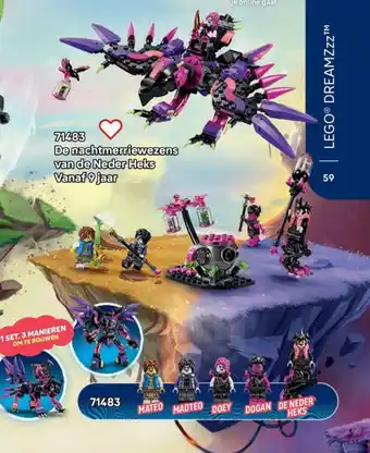 LEGO 71483 De nachtmerriewezens van de Neder Heks aanbieding