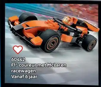 LEGO 60442 F1° coureur met McLaren racewagen aanbieding