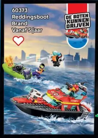 LEGO 60373 Reddingsboot Brand aanbieding