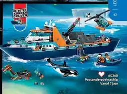 LEGO 60368 Poolonderzoeksschip aanbieding