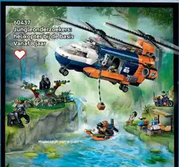 LEGO 60437 Jungleonderzoekers: helikopter bij de basis aanbieding