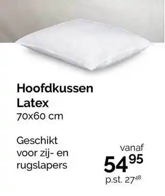 Beter Bed Hoofdkussen latex 70x60 cm aanbieding