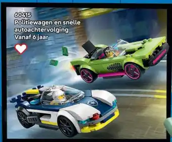 LEGO 60412 Politiewagen en snelle autoachtervolging aanbieding