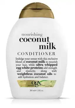 De Online Drogist OGX Nourishing Coconut Milk Conditioner 385ML aanbieding