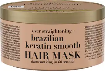 De Online Drogist OGX Brazilian Keratin Smooth Hairmask 300ML aanbieding