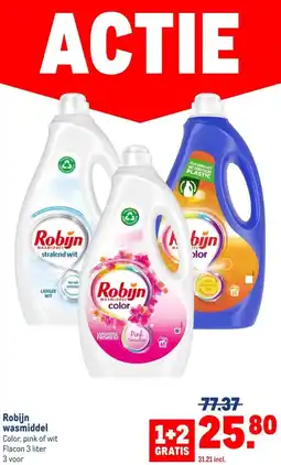 Makro Robijn wasmiddel aanbieding