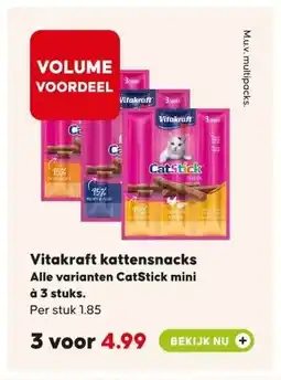 Pets Place Vitakraft kattensnacks aanbieding