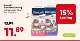 Pets Place Biokat's kattenbakvulling aanbieding
