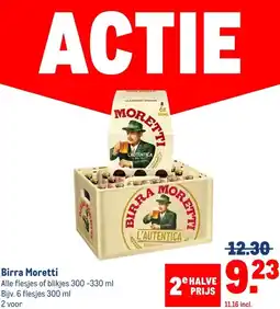 Makro Birra Moretti aanbieding